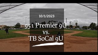 SoCal Travel Ball  TB SoCal 9U vs 951 Premier 9U [upl. by Ettegroeg391]