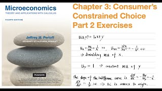 Microeconomics Theory and Applications with Calculus Chapter 3 Consumers Constrained Choice Part 2 [upl. by Coniah]