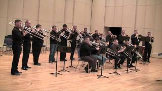 Washington Trombone Ensemble performs the National Anthem [upl. by Ilbert264]