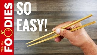 How To Use Chopsticks  In About A Minute 🍜 [upl. by Yvonne849]