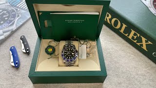 Rolex GMTMaster II Ref126710 BLNR quotBatgirlquotUnboxing [upl. by Bevon855]