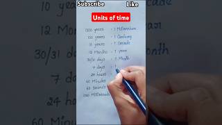 Units of time  about time  time sequence  time period  time education knowledge shorts [upl. by Erdnaet128]