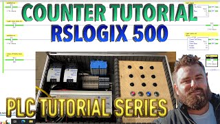 PLC Tutorial  RSLogix 500 Counter [upl. by Nikoletta909]