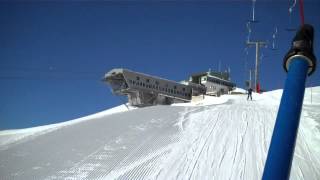 Lift Skiing Plaine Morte 3000 Crans Montana [upl. by Gorton]