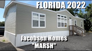 Jacobsen Homes quotMarshquot Affordable Manufactured Home Tour Florida 2022 Price Shown [upl. by Nimsay]