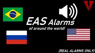 EAS Alarms of Around the World REAL ones ONLY [upl. by Aliakam]