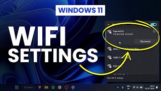 WiFi Settings on Windows 11  Best Settings and Internet Features on Windows [upl. by Madalena536]