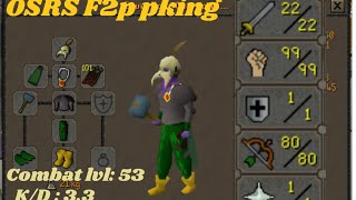 99 Strength in F2P is Chaos  Pure pking  Combat lvl 53 OSRS F2P PVP  STEROIDS [upl. by Ninetta773]