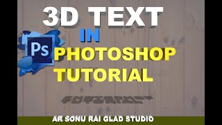 3D TEXT IN PHOTOSHOP TUTORIAL photoshopcc photoshopcs6 photoshoptutorial [upl. by Ayatnwahs]