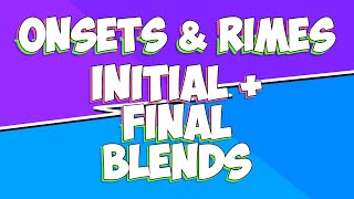 Onsets and Rimes  Set 4  Initial and Final Blends  Jack Hartmann [upl. by Kessel78]