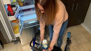 Kitchen mobility using a walker [upl. by Daisi]