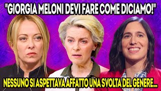 GIORGIA MELONI DISTRUGGE SCHLEIN E VON DER LEYEN quotNON ANDRÒ MAI CONTRO IL POPOLO ITALIANOquot [upl. by Slorac700]