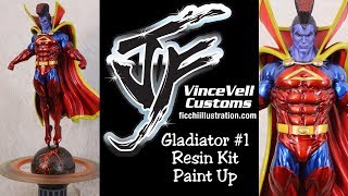 Gladiator 1 Resin Kit Paint Up Statue [upl. by Kinghorn]