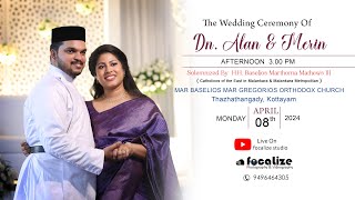 WEDDING CEREMONY OF Dn ALAN amp MERIN  08042024  LIVE TELECAST  IST 300 PM [upl. by Alitha]