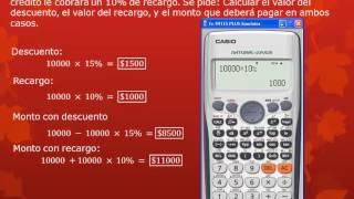 Porcentajes con Casio 570ES991ES82ES [upl. by Yetak]