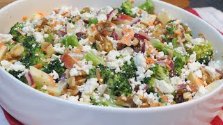 Salade de brocoli facile et rapide  Easy Broccoli Salad Recipe [upl. by Etteinotna919]