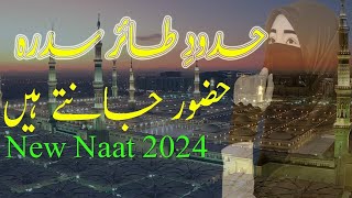 Hudood E Tair E Sidra Huzoor Jante Hain with Urdu lyrics  Huzoor Jante Hain naat  new naat 2024 [upl. by Einwahs]