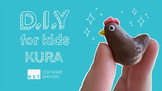 DIY for Kids 3  Kura z plasteliny 🐔 [upl. by Eerized420]