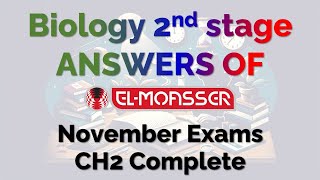 Moasser Nov Exams Bio 2 CH2 [upl. by Fennessy]