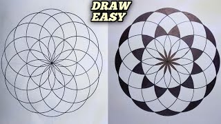 How to Draw  Geometrical Chart  Geometric patterns  Geometric Pattern  Easy Drawing [upl. by Daniyal]