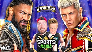 WrestleMania 2023 Cody Rhodes vs Roman Reigns Prediction in WWE 2k23 SportsMania 3 KCITY GAMING [upl. by Lavotsirc997]