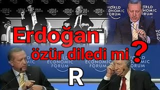 ERDOĞAN Davos sonrası açıklama ve özür diledi mi ONE MINUTE [upl. by Urita]