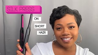 Silk Press On Short Tapered Natural Hair [upl. by Graves]