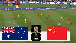 LIVE  Australia vs China AFC WC Qualifiers 2026 Full Match  Video Game Sim [upl. by Kale298]