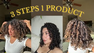 The ONLY Curly Hair Tutorial you will ever Need Only ONE product 3a curls [upl. by Diella258]