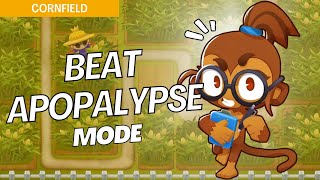 How to Beat Apopalypse Mode Medium on Cornfield  BTD6 Strategy [upl. by Callan]