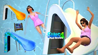 ¡TOBOGANES PARA PISCINA  SIMS 4  Mod Review [upl. by Delp]