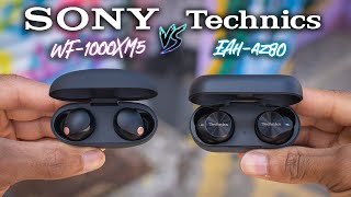 Sony WF1000XM5 VS Technics EAH AZ80 ¡batalla de auriculares premium [upl. by Yup]