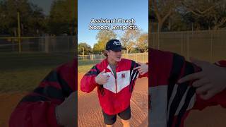 Assistant Coach Nobody Respects🤣 baseball comedy coach [upl. by Irrabaj]