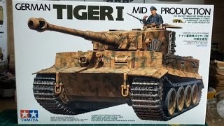 tamiya 135 tiger 1 E unboxing [upl. by Haeckel]