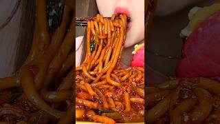 Spicy Noodles 🍜 REAL ASMR MUKBANG jina [upl. by Ignacia603]