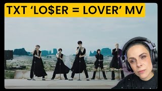 First Time Reaction to TXT LoserLover Official MV [upl. by Derwood]