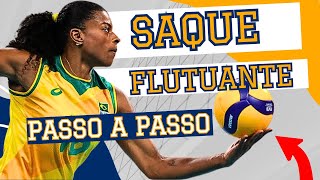 SAQUE FLUTUANTE SALTANDO  PASSO A PASSO  VOLEIBOL [upl. by Monney]