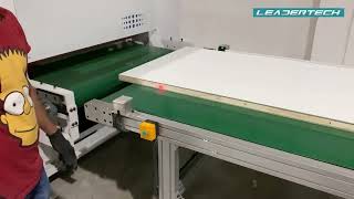 How to produce laminating flush doors  PUR laminating door production line in UAE [upl. by Casteel]