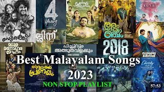 Latest Malayalam Songs 2023 till Junetop15Best NonStop Audio Playlist [upl. by Eedrahc426]