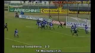 Serie A 19971998 day 02 Brescia  Sampdoria 33 3 Hubner Boghossian 2 Montella [upl. by Ahsinahs755]