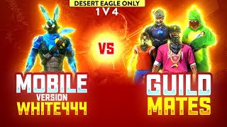 Mobile White444 😱  Vs Pro Players  Garena Free Fire [upl. by Donatelli462]