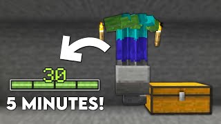 Minecraft Easiest Zombie Skeleton Mob Spawner XP Farm  Tutorial 120 ZOF GAMER [upl. by Catharine]