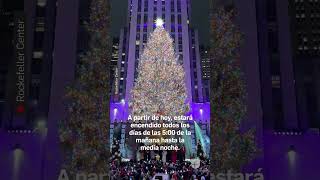 Así fue el encendido del árbol navideño en el Rockefeller Center en Nueva York [upl. by Bazil86]