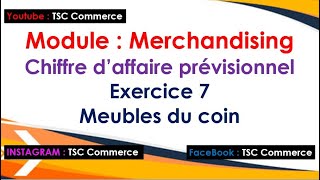 Merchandising  Chiffre daffaire prévisionnel Exercice 7 avec corrigé [upl. by Kappenne]