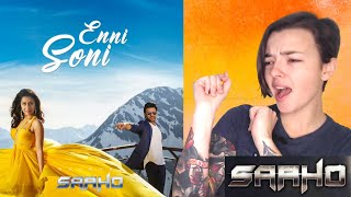 Saaho Enni Soni Song  Prabhas Shraddha Kapoor  Tulsi Kumar  REACTION  Indi Rossi [upl. by Nirrac119]