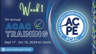 ACPEs 7th Annual ACAC Training  APSAlaska Performance Scholarship [upl. by Goodden]