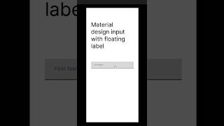 How to create material design input with floating label animation in figma uiux figma adobexd [upl. by Manno]