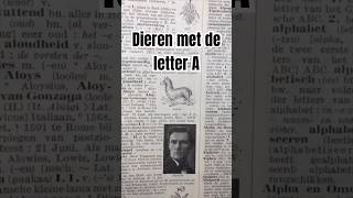 Dieren met de letter A in een encyclopedie uit 1937 dutch boeken nederland dieren geschiedenis [upl. by Norod]