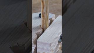 Impressive woodworking Tips and Tricks with wooden Clamp shorts woodworking [upl. by Percy]