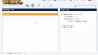 How to manage your address book in RoundCube  RoundCube Tutorials [upl. by Allimrac]